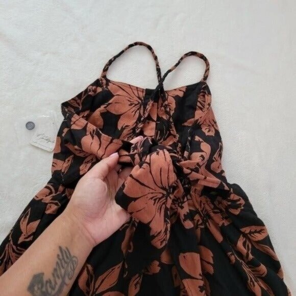 NWT Free People Perfect Sundress Dark Combo Midi Dress Size Small - Picture 9 of 12